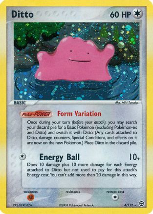 Ditto 4/112 - FireRed & LeafGreen Reverse Holofoil