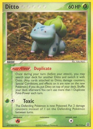 Ditto (Bulbasaur) - 036/113 - Delta Species Reverse Holofoil