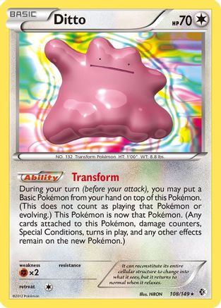 Ditto - 108/149 - Boundaries Crossed Reverse Holofoil
