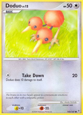 Doduo 102/147 - Supreme Victors Reverse Holofoil