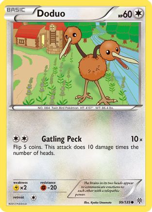 Doduo (99/135) - Plasma Storm  - Common