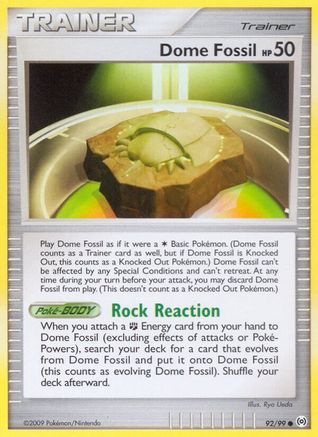 Dome Fossil 92/99 - Arceus Reverse Holofoil