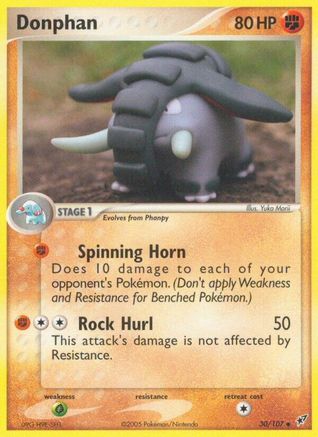 Donphan 030 - Deoxys Reverse Holofoil - Uncommon