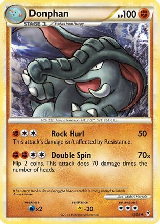Donphan (42/95) - Call of Legends Reverse Holofoil - Uncommon