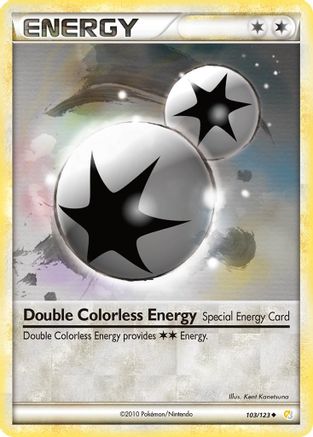 Double Colorless Energy 103/123 - HeartGold SoulSilver Reverse Holofoil - Uncommon