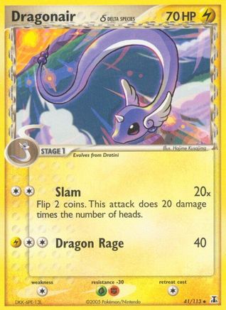 Dragonair δ 41/113 - Delta Species Reverse Holofoil