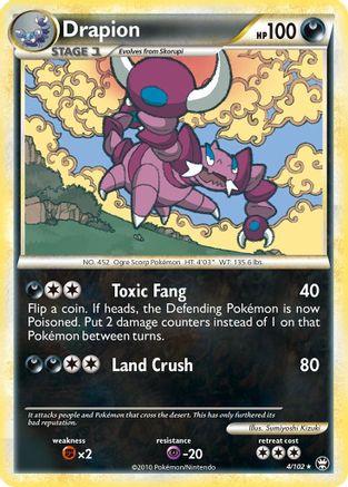 Drapion - 004/102 - Triumphant Holofoil