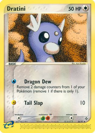 Dratini 026 - Dragon Reverse Holofoil - Uncommon