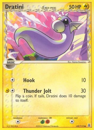 Dratini - 065/113 (Delta Species)  - Delta Species Reverse Holofoil