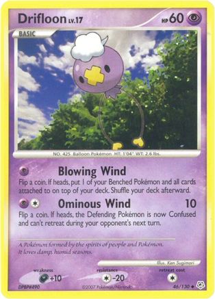Drifloon 046 - Diamond and Pearl Reverse Holofoil - Uncommon