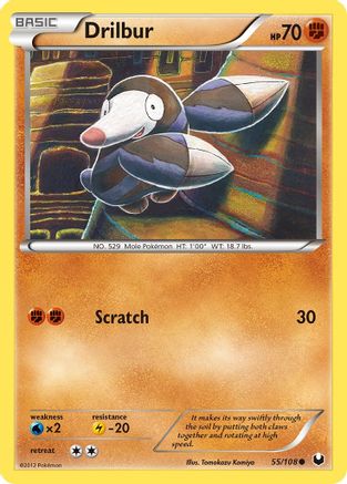 Drilbur 055/108 - Dark Explorers Normal - Common
