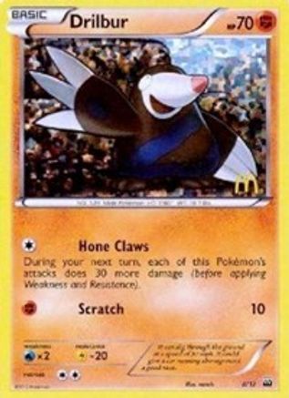 Drilbur (8/12) - McDonalds Promos 2012 Holofoil - Promo