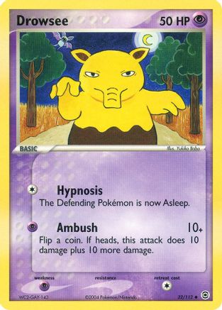 Drowsee - 032/112 - FireRed & LeafGreen Reverse Holofoil