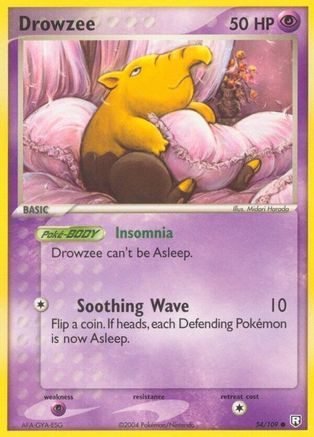 Drowzee - 054/109 - Team Rocket Returns Reverse Holofoil