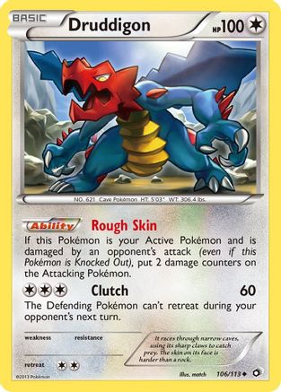 Druddigon 106 - Legendary Treasures Reverse Holofoil - Uncommon