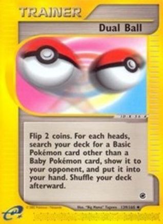 Dual Ball 139/165 - Expedition Base Set Reverse Holofoil