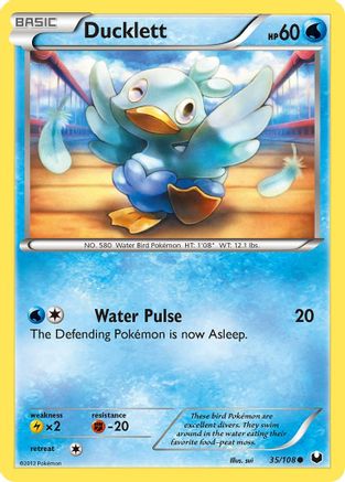 Ducklett - 035/108 - Dark Explorers Reverse Holofoil