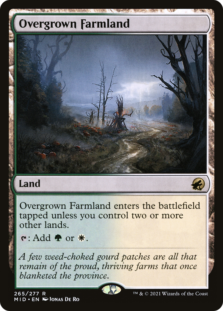 Overgrown Farmland (MID-265) - Innistrad: Midnight Hunt Foil