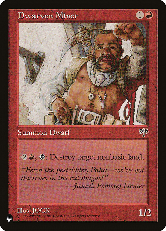 Dwarven Miner (LIST-MIR-169) - The List