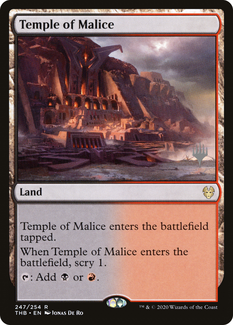 Temple of Malice (PTHB-247P) - Theros Beyond Death Promos Foil