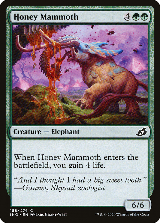 Honey Mammoth (IKO-158) - Ikoria: Lair of Behemoths Foil