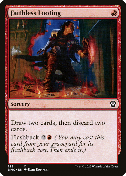 Faithless Looting (DMC-122) - Dominaria United Commander