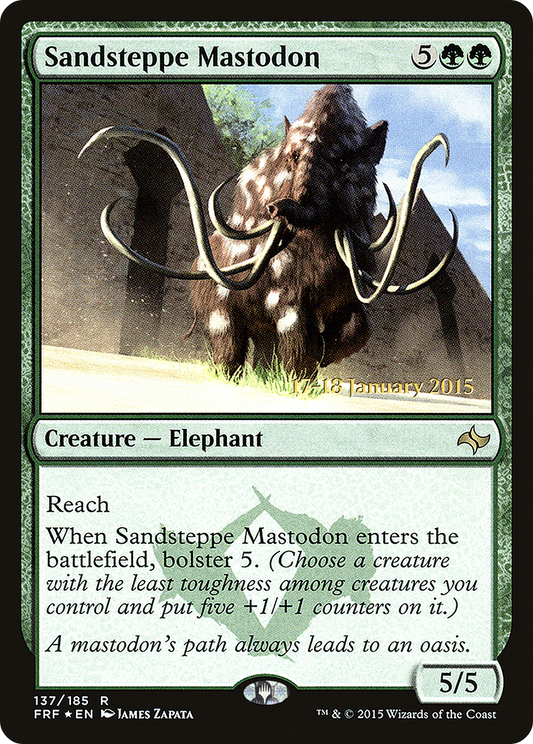 Sandsteppe Mastodon (PFRF-137S) - Fate Reforged Promos Foil