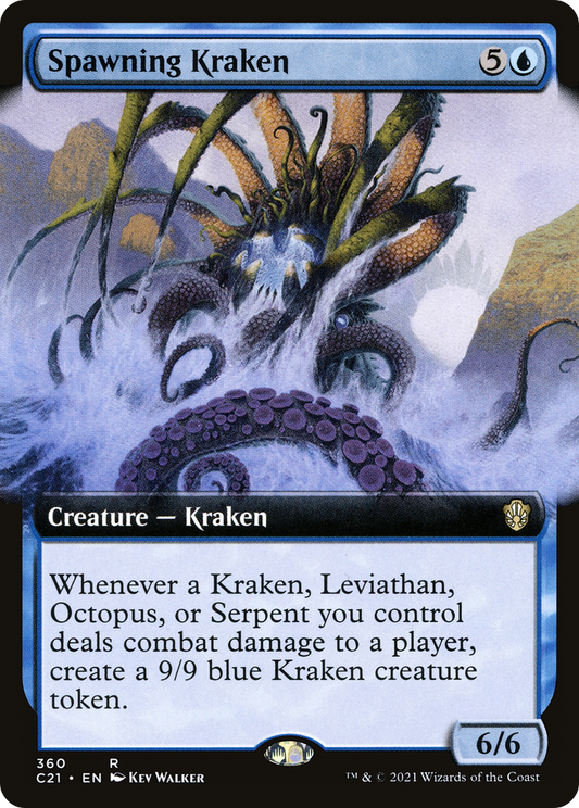 Spawning Kraken (C21-360) - Commander 2021: (Extended Art)