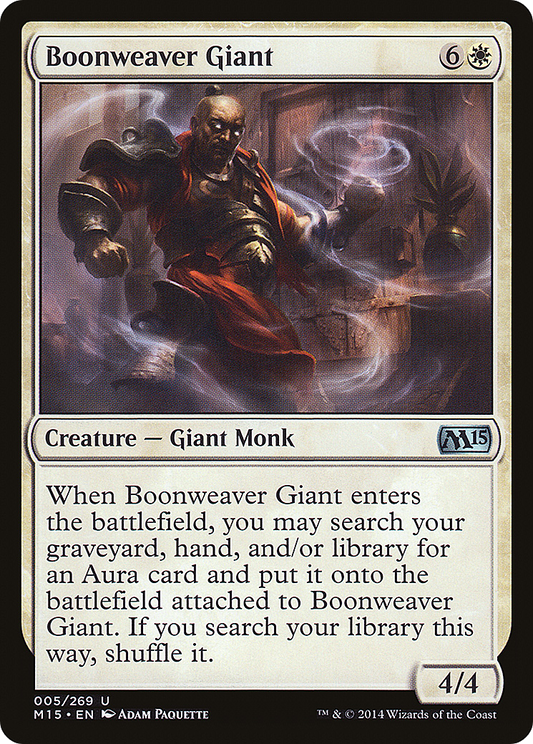 Boonweaver Giant (M15-005) - Magic 2015