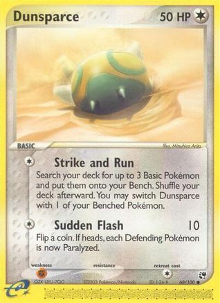 Dunsparce 060/100 - Sandstorm Reverse Holofoil - Common