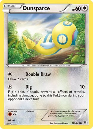 Dunsparce - 111/149 - Boundaries Crossed Reverse Holofoil