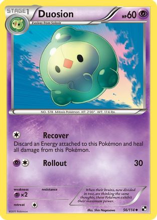 Duosion 056/114 - Black and White Reverse Holofoil - Uncommon