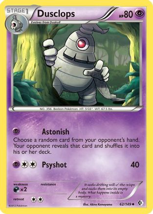 Dusclops - 062/149 - Boundaries Crossed Reverse Holofoil