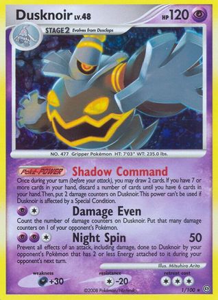 Dusknoir (1/100) - Stormfront Holofoil - Holo Rare