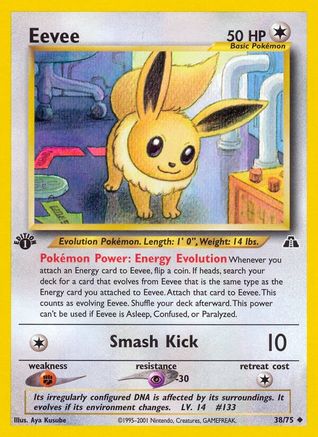 Eevee 038/075 - Neo Discovery 1st Edition - Uncommon