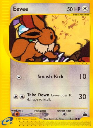 Eevee 054/144 - Skyridge Reverse Holofoil - Common