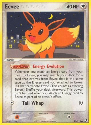 Eevee - 055/115 - Unseen Forces Reverse Holofoil