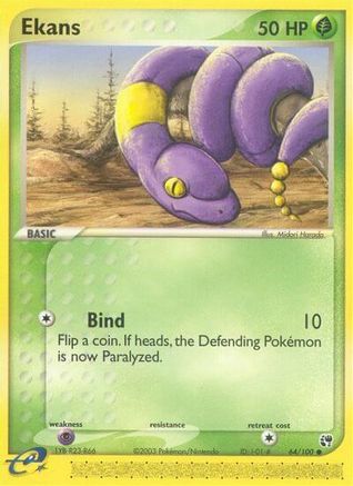 Ekans 064/100 - Sandstorm Reverse Holofoil - Common