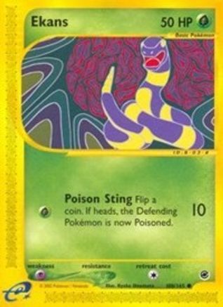 Ekans 108/165 - Expedition Reverse Holofoil - Common