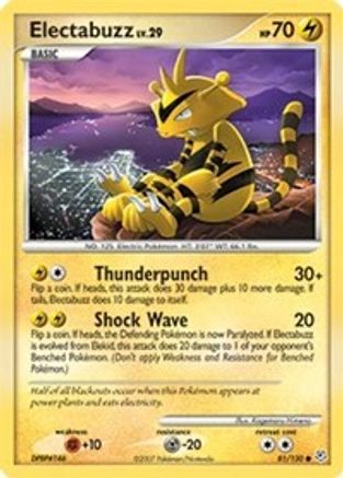 Electabuzz (81/130) - Diamond and Pearl Reverse Holofoil - Common