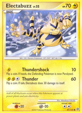 Electabuzz (87/132) - Secret Wonders  - Common