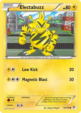 Electabuzz - 053/149 - Boundaries Crossed Reverse Holofoil