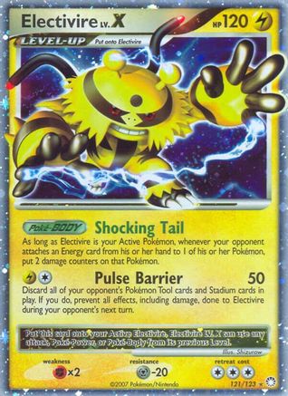 Electivire LV.X - 121/123 - Mysterious Treasures Holofoil