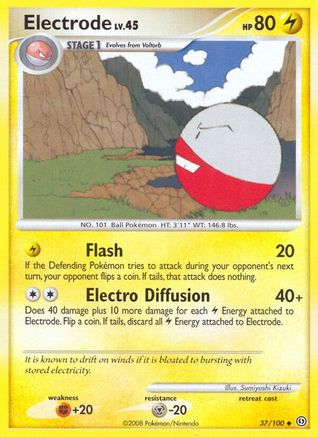 Electrode (37/100) - Stormfront Reverse Holofoil - Uncommon
