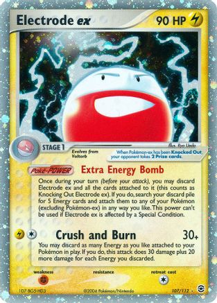 Electrode ex 107 - FireRed & LeafGreen Holofoil - Ultra Rare
