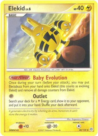 Elekid (48/130) - Diamond and Pearl  - Uncommon