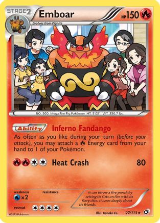 Emboar 027/113 - Legendary Treasures Holofoil - Holo Rare