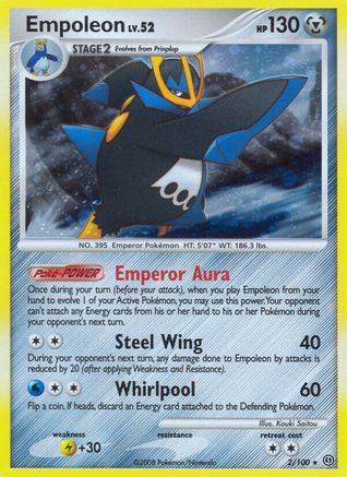 Empoleon (2/100) - Stormfront Holofoil - Holo Rare