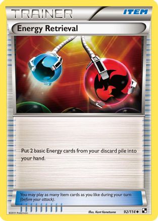 Energy Retrieval 092/114 - Black and White Normal - Uncommon