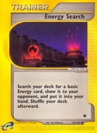 Energy Search 153/165 - Expedition Base Set Reverse Holofoil